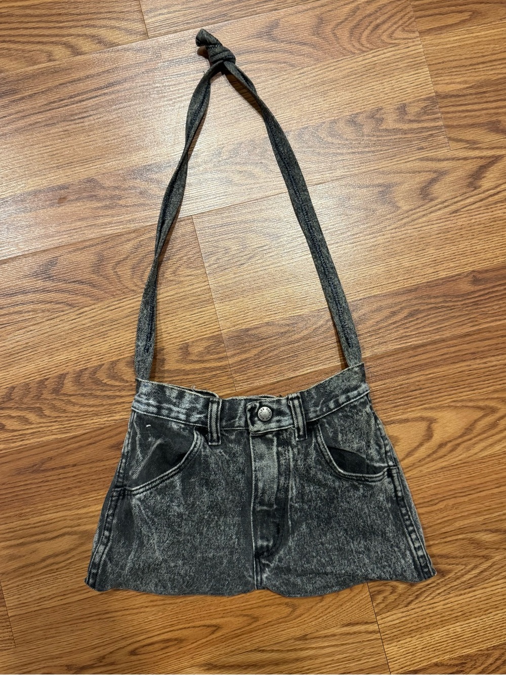 Handmade Upcycled Rustler Denim Shoulder Bag Y2K Jean Purse